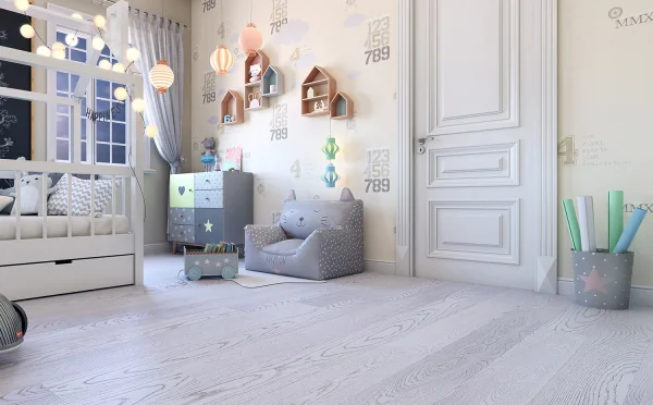 Паркетная доска Polarwood Space 138 Дуб Elara White Matt 1-полосный [1011071553911124]